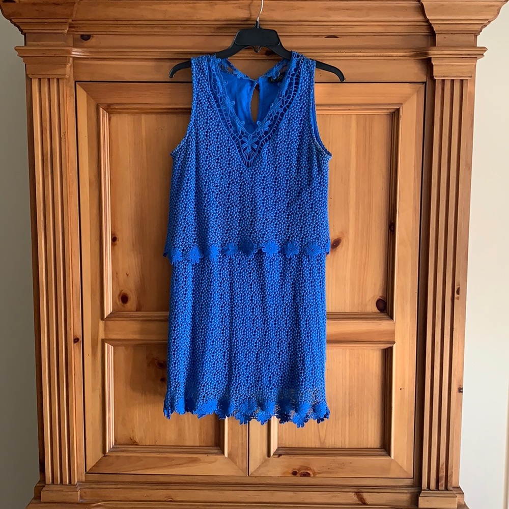 Royal Blue Topshop Woven Dress